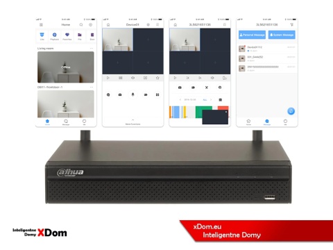 Zestaw monitoringu IP Dahua 6 Kamer WI-FI IPC-HFW1339DTK1-SAW-IL-0280B 3MP