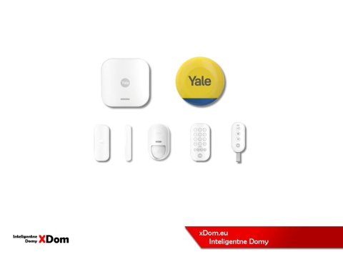 Yale Smart Alarm Siren Kit (1x Hub, 1x keypad, 1xPIR, 1x DC, 1x Keyfob, 1 External Siren)