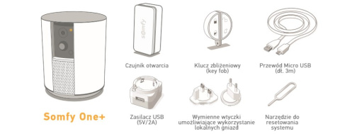 Somfy 2401493 Inteligentna kamera i alarm all-in-one