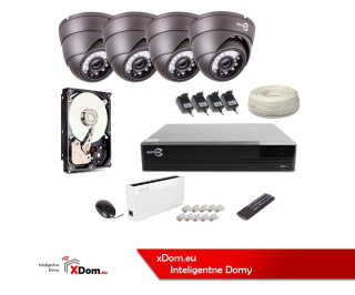 Zestaw monitoringu IP EASYCAM 4 kamery FULL HD 1080P REJESTRATOR HDD 1TB