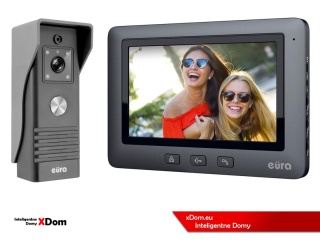 WIDEODOMOFON ''EURA'' CONNECT VDA-78A3_VDA-45A3_BLACK