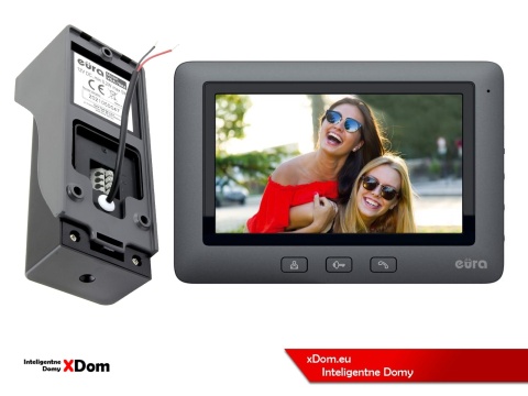 WIDEODOMOFON ''EURA'' CONNECT VDA-78A3_VDA-45A3_BLACK