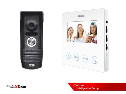 WIDEODOMOFON ZESTAW VDA-10A3 EURA CONNECT MONITOR 4,3 CALI VDA-52A3