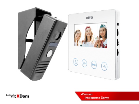 WIDEODOMOFON ZESTAW VDA-10A3 EURA CONNECT MONITOR 4,3 CALI VDA-52A3