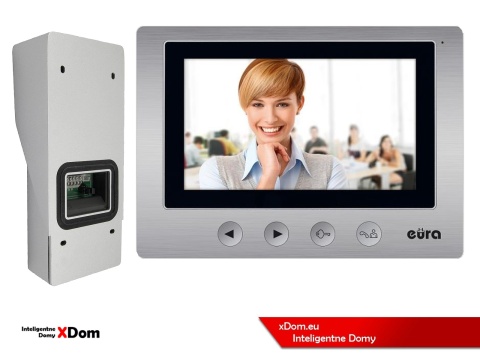 Zestaw Wideodomofonu Eura stacja bramowa z szyfratorem i czytnikiem RFID VDA-80A3 monitor 7'' VDA-20A3