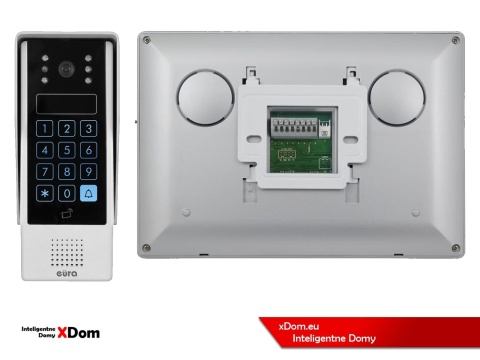 Zestaw Wideodomofonu Eura stacja bramowa z szyfratorem i czytnikiem RFID VDA-80A3 monitor 7'' VDA-20A3