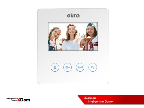 Zestaw Wideodomofonu Eura stacja bramowa z szyfratorem i czytnikiem RFID VDA-80A3 monitor 7'' VDA-52A3