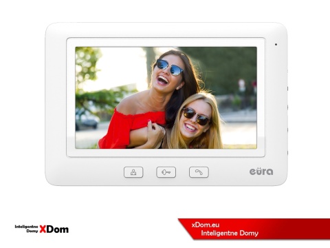 Zestaw Wideodomofonu Eura stacja bramowa z szyfratorem i czytnikiem RFID VDA-80A3 monitor 7'' VDA-45A3
