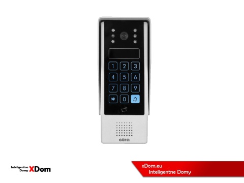 Zestaw Wideodomofonu Eura stacja bramowa z szyfratorem i czytnikiem RFID VDA-80A3 monitor 7'' VDA-45A3 BLACK