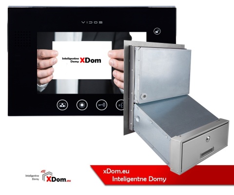 Zestaw wideodomofonu skrzynka na listy Vidos S551-SKM M670B