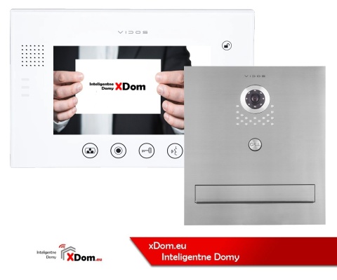 Zestaw wideodomofonu skrzynka na listy Vidos S551-SKM M670W