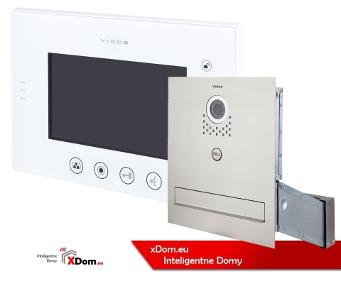 Zestaw wideodomofonu skrzynka na listy Vidos S551-SKM M670W