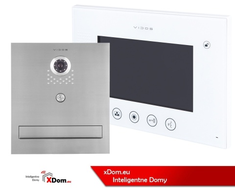 Zestaw wideodomofonu skrzynka na listy Vidos S551-SKM M670W