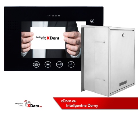 Zestaw wideodomofonu skrzynka na listy Vidos S551-SKP M670BS