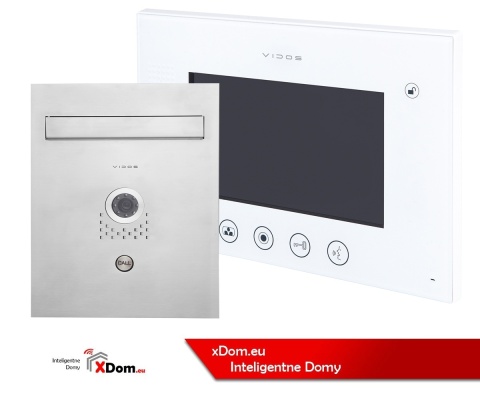 Zestaw wideodomofonu skrzynka na listy Vidos S551-SKP M670W