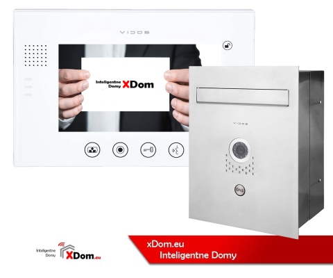 Zestaw wideodomofonu skrzynka na listy Vidos S551-SKP M670WS2