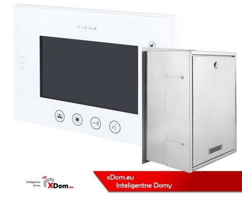 Zestaw wideodomofonu skrzynka na listy Vidos S551-SKP M670WS2