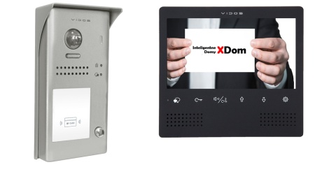 Zestaw Wideodomofon Vidos z czytnikiem RFID S1101A monitor M1023B2