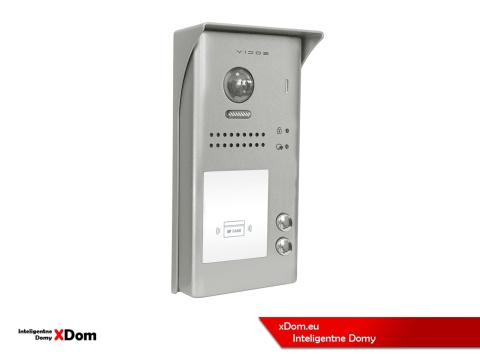 Zestaw Wideodomofon dwurodzinny Vidos z czytnikiem RFID S1102A monitor M1023W2