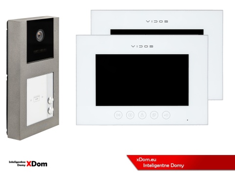 Zestaw wideodomofon dwurodzinny M11W + S11-2 VIDOS