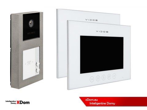Zestaw wideodomofon dwurodzinny M11W + S11-2 VIDOS