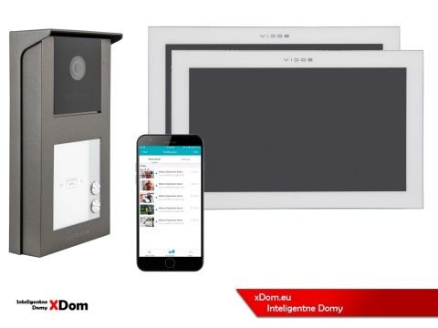 Zestaw wideodomofon dwurodzinny M14W + S11-2 VIDOS