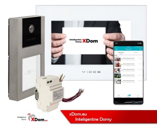Zestaw wideodomofonowy Vidos czytnik RFID S11-1 monitor M10W-X
