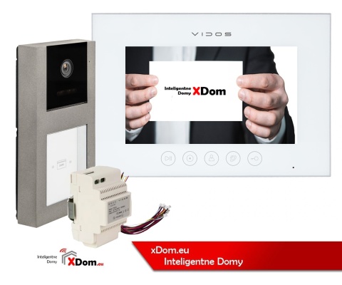 Zestaw wideodomofonowy Vidos czytnik RFID S11-1 monitor M11W-X
