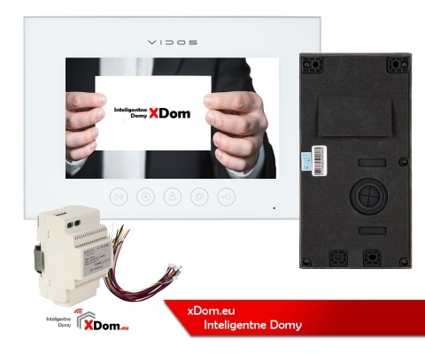 Zestaw wideodomofonowy Vidos czytnik RFID S11-1 monitor M11W-X