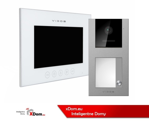 Zestaw wideodomofonowy Vidos czytnik RFID S11-1 monitor M11W