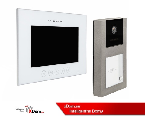 Zestaw wideodomofonowy Vidos czytnik RFID S11-1 monitor M11W