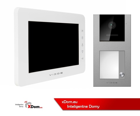 Zestaw wideodomofonowy Vidos czytnik RFID S11-1 monitor M12W