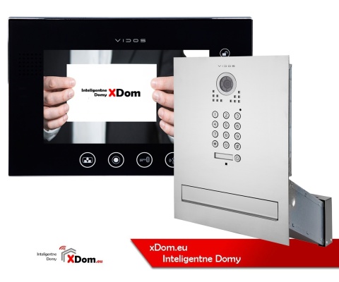 Zestaw wideodomofonu z szyfratorem skrzynka na listy Vidos S561D-SKM M670B