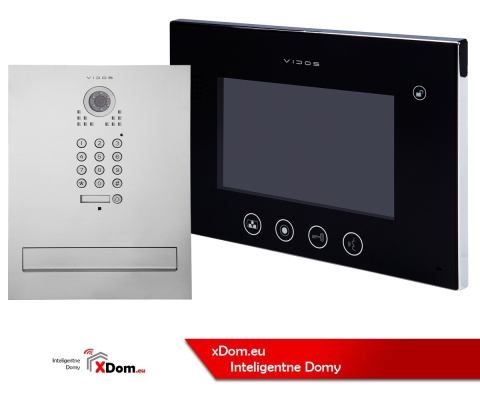 Zestaw wideodomofonu z szyfratorem skrzynka na listy Vidos S561D-SKM M670B