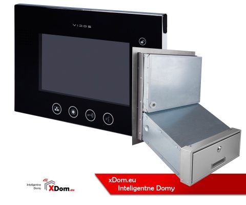 Zestaw wideodomofonu z szyfratorem skrzynka na listy Vidos S561D-SKM M670B