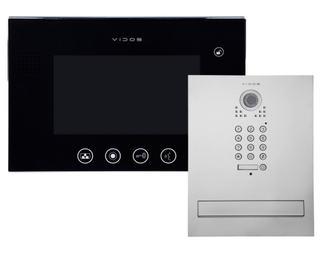 Zestaw wideodomofonu z szyfratorem skrzynka na listy Vidos S561D-SKM M670B