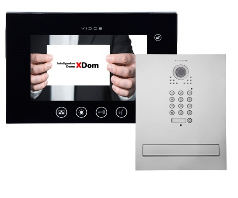 Zestaw wideodomofonu z szyfratorem skrzynka na listy Vidos S561D-SKM M670B