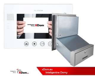 Zestaw wideodomofonu z szyfratorem skrzynka na listy Vidos S561D-SKM M670W