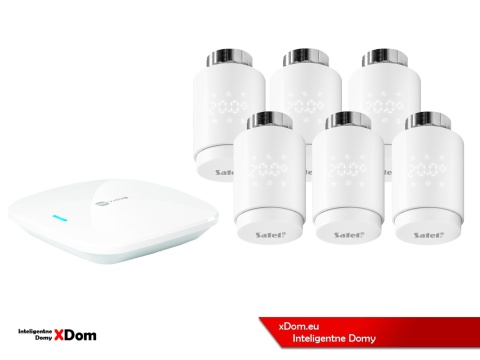 Zestaw SATEL BE WAVE Smart HUB + głowice termostatyczne ART-210 ABAX2