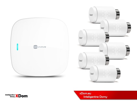 Zestaw SATEL BE WAVE Smart HUB + głowice termostatyczne ART-210 ABAX2