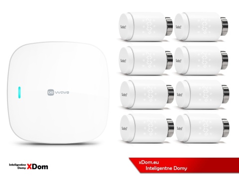 Zestaw SATEL BE WAVE Smart HUB + głowice termostatyczne ART-210 ABAX2