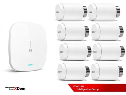 Zestaw SATEL BE WAVE Smart HUB + głowice termostatyczne ART-210 ABAX2