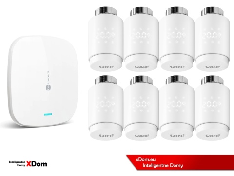 Zestaw SATEL BE WAVE Smart HUB + głowice termostatyczne ART-210 ABAX2