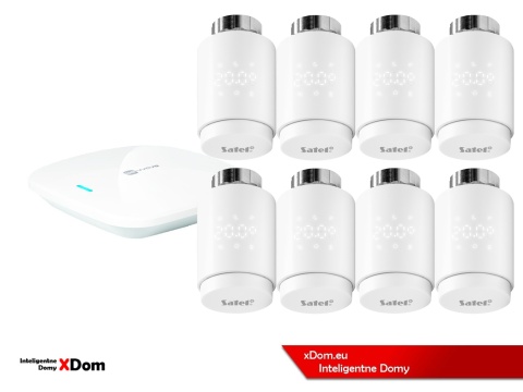 Zestaw SATEL BE WAVE Smart HUB + głowice termostatyczne ART-210 ABAX2