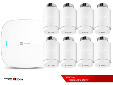 Zestaw SATEL BE WAVE Smart HUB + głowice termostatyczne ART-210 ABAX2