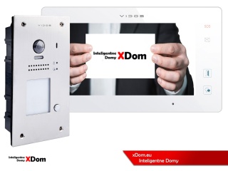 Zestaw Wideodomofon Vidos z czytnikiem RFID S1201A monitor M1021W2