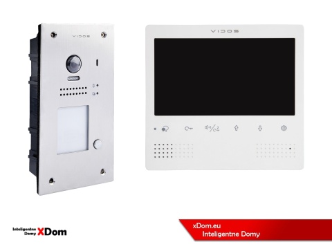 Zestaw Wideodomofon Vidos z czytnikiem RFID S1201A monitor M1023W2