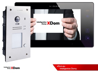 Zestaw Wideodomofon Vidos z czytnikiem RFID S1201A monitor M1021B2