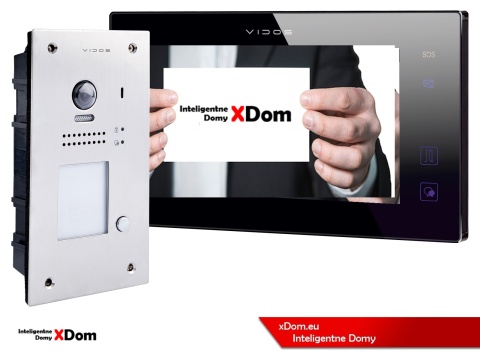 Zestaw Wideodomofon Vidos z czytnikiem RFID S1201A monitor M1021B2