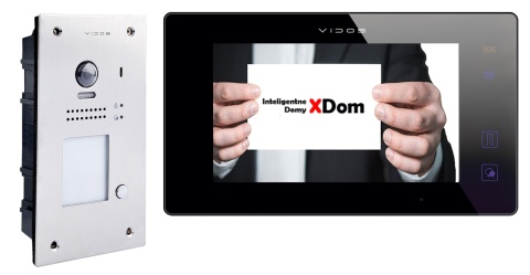 Zestaw Wideodomofon Vidos z czytnikiem RFID S1201A monitor M1021B2